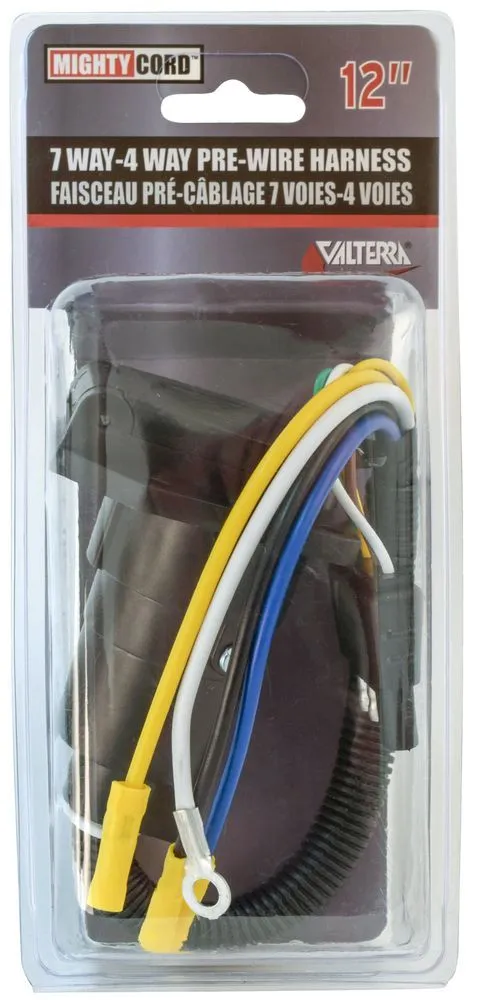 7Way-4Way 12in Pre-Wire Harnes